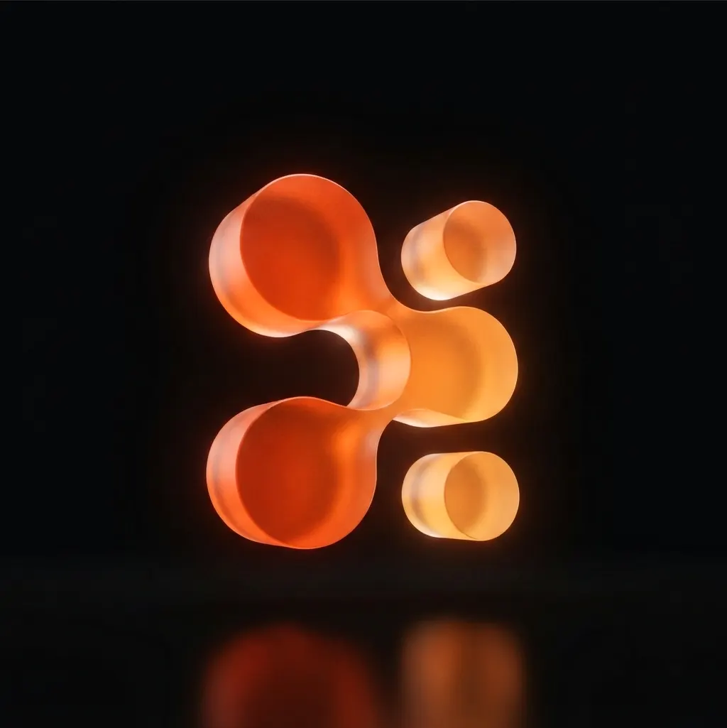 Glowing three-dimensional Assuresec symbol